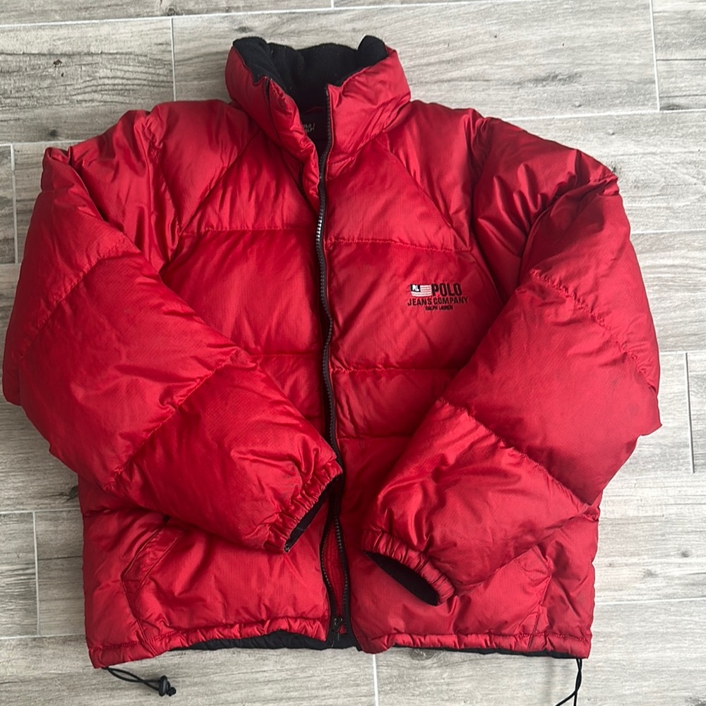 Polo Jeans Co Red Puffer Jacket